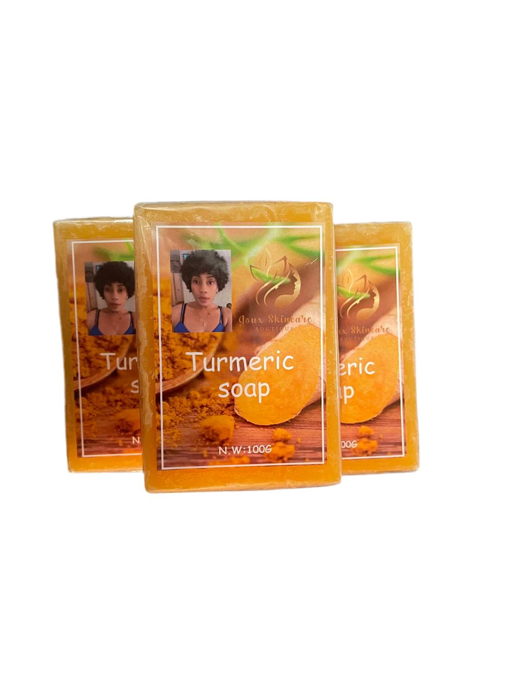 3 bars Turmeric Soap for 25