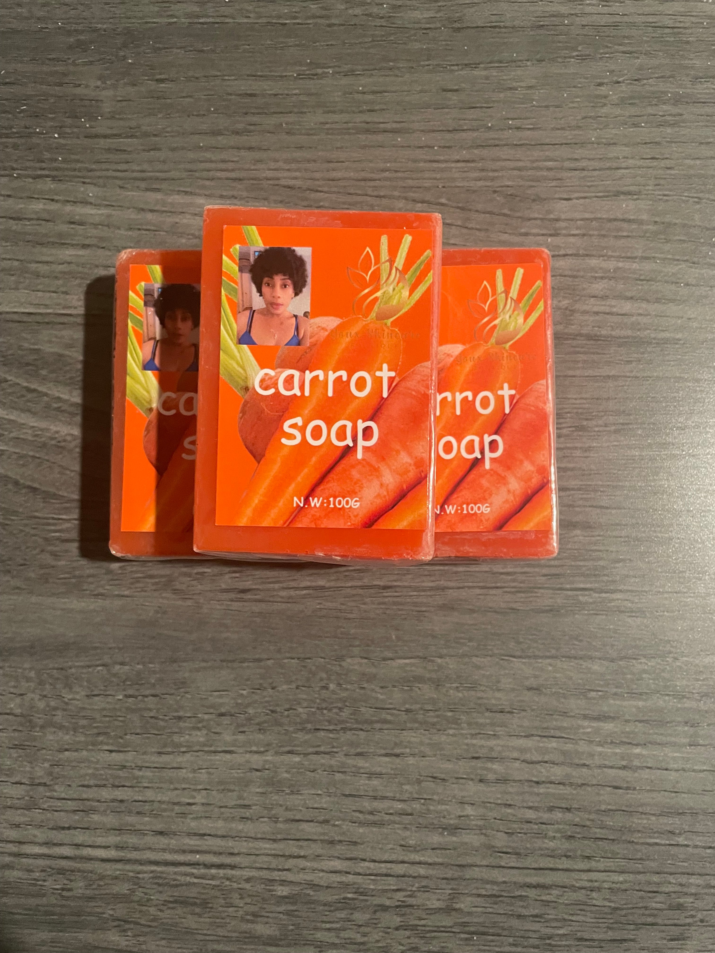 3 bars carrots soap for 25