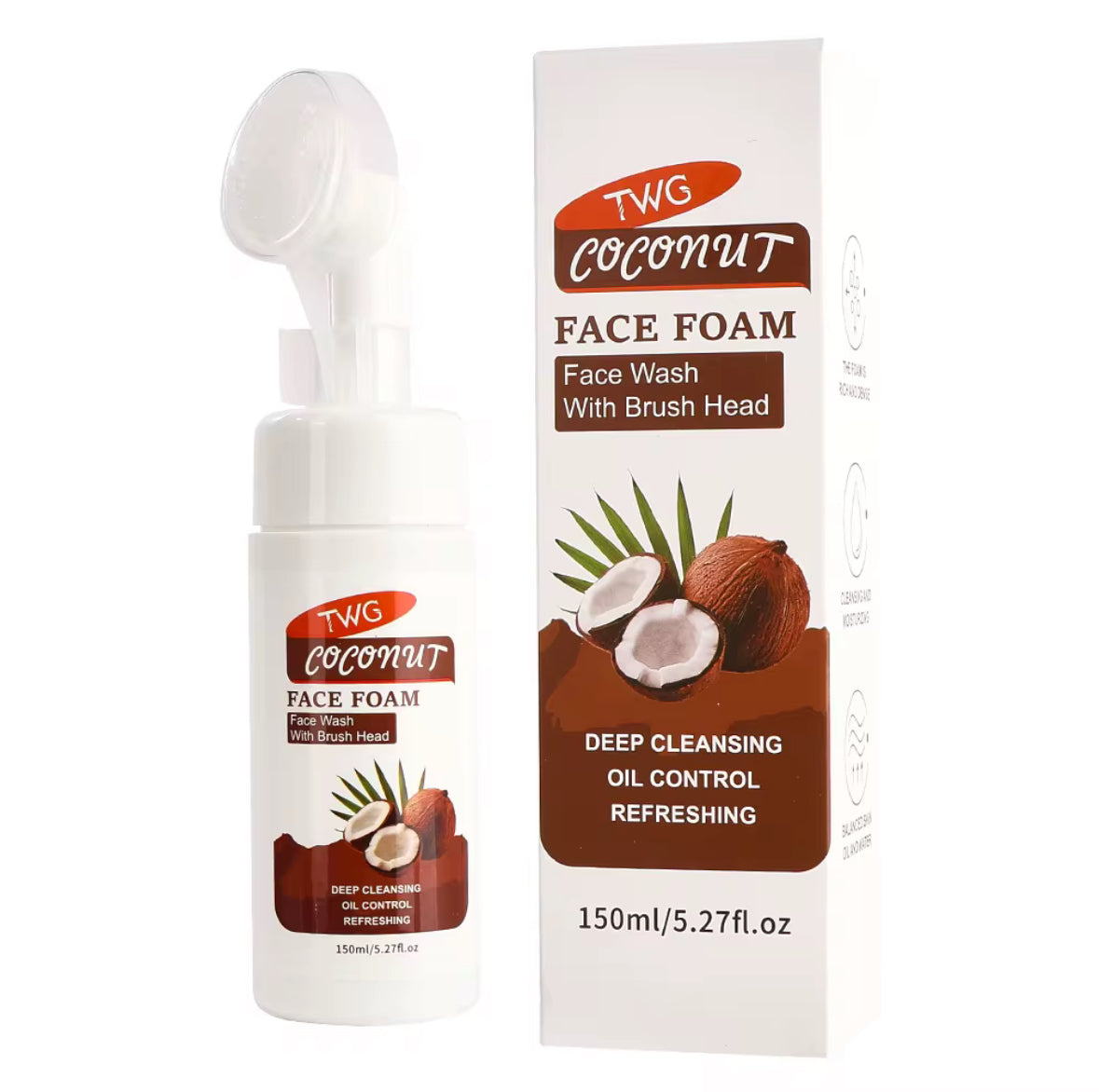Foam  cleansing  coconut