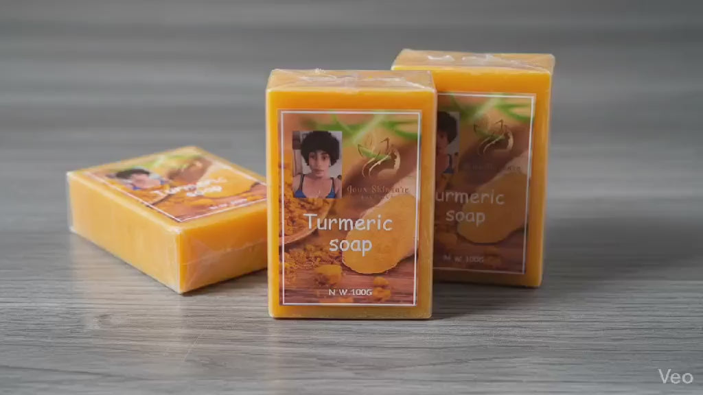 6 bars Turmeric Soap for 25